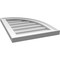 Ekena Millwork Quarter Round Top Right Surface Mount PVC Gable Vent w/ 2"W x 1-1/2"P Brickmould Frame, 16"W x 22"H GVPQR16X2202SN - alternate 4